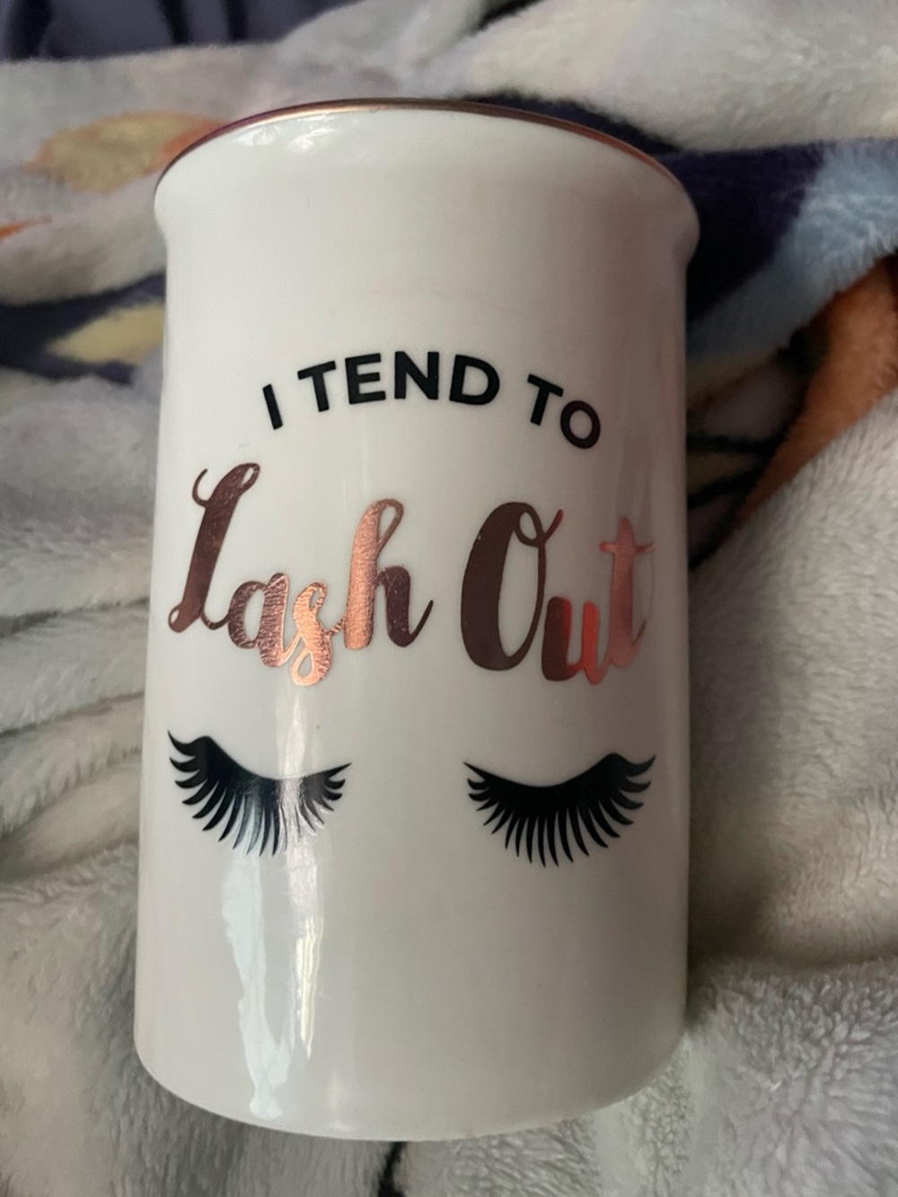 Makeup brush holder